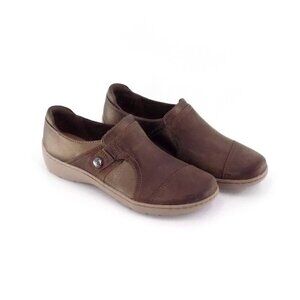 Clarks Cora Poppy Loafer Size 6.5 Brown